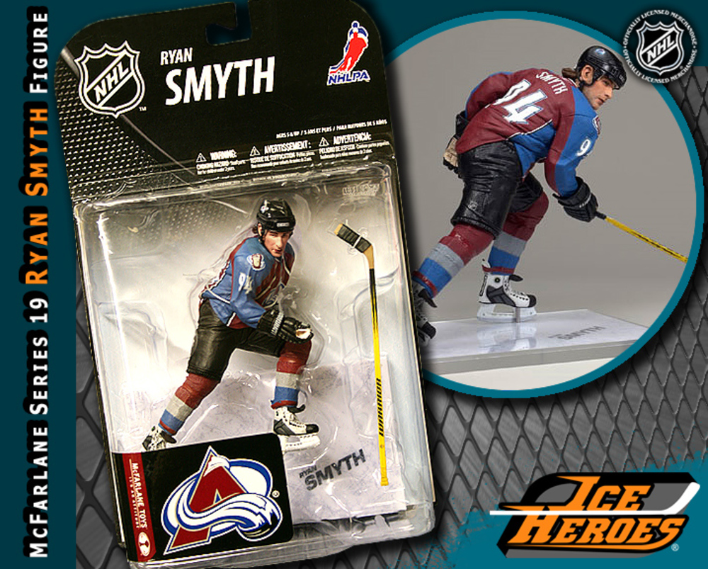 RYAN SMYTH Mcfarlane 19 Figure - MIB - Colorado Avalanche