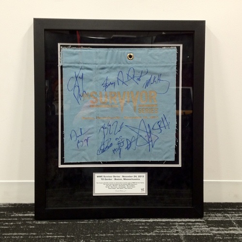 WWE Survivor Series 2013 Event Plaque with SIGNED Ring Canvas