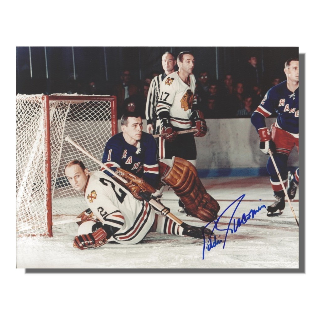 Eddie Giacomin Autographed New York Rangers 8x10 Photo