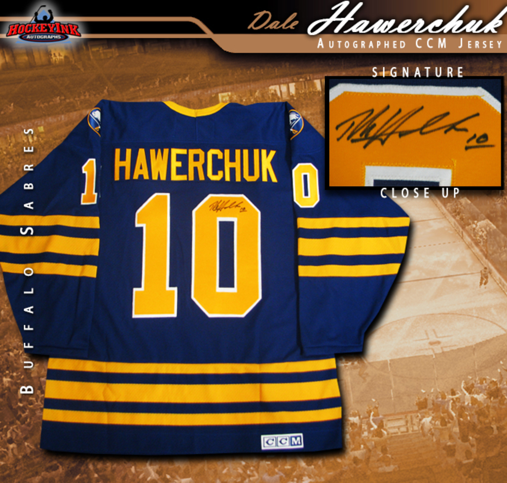 DALE HAWERCHUCK Signed Buffalo Sabres CCM Jersey