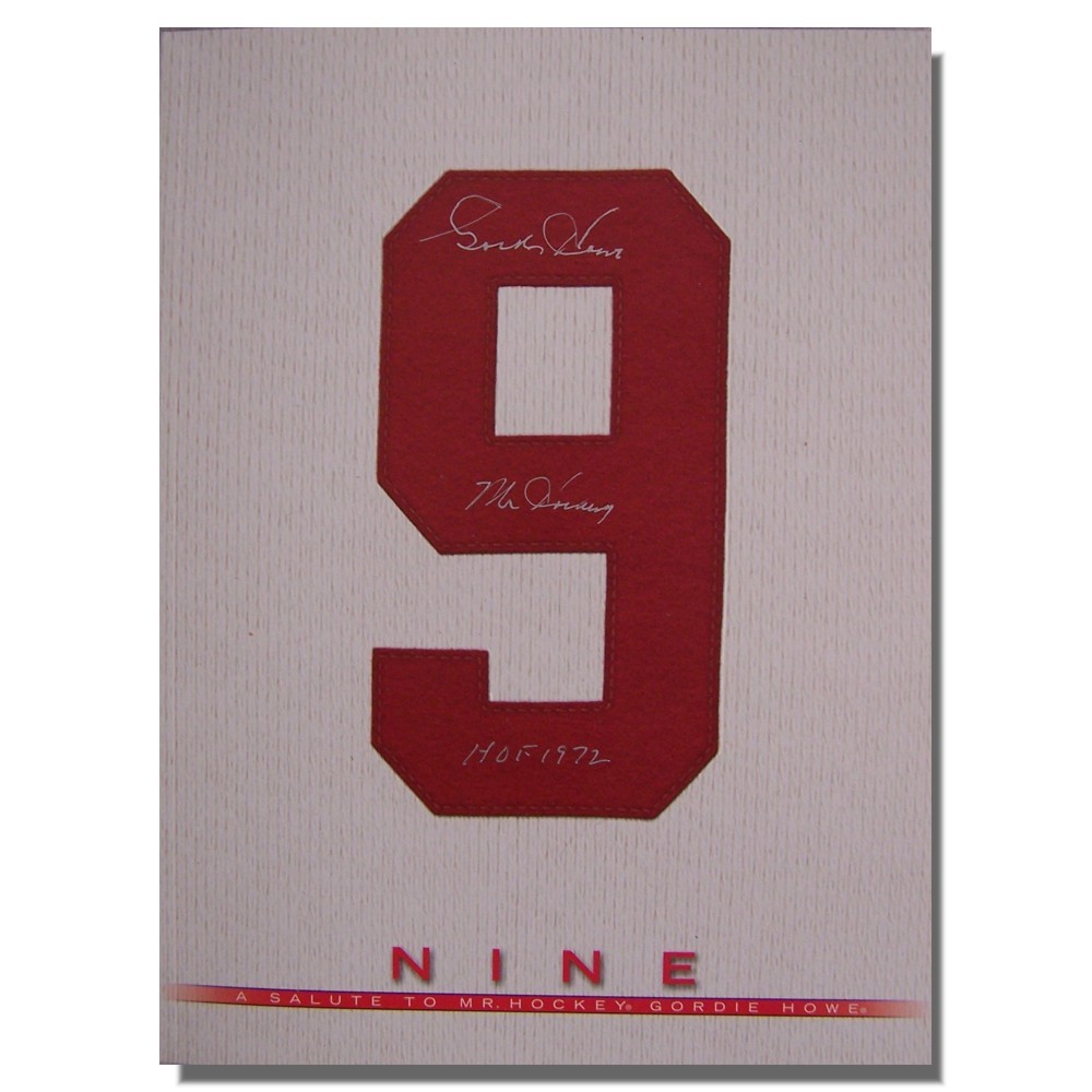 Gordie Howe Autographed Copy of Nine: A Salute to Mr. Hockey Gordie Howe - Detroit Red Wings