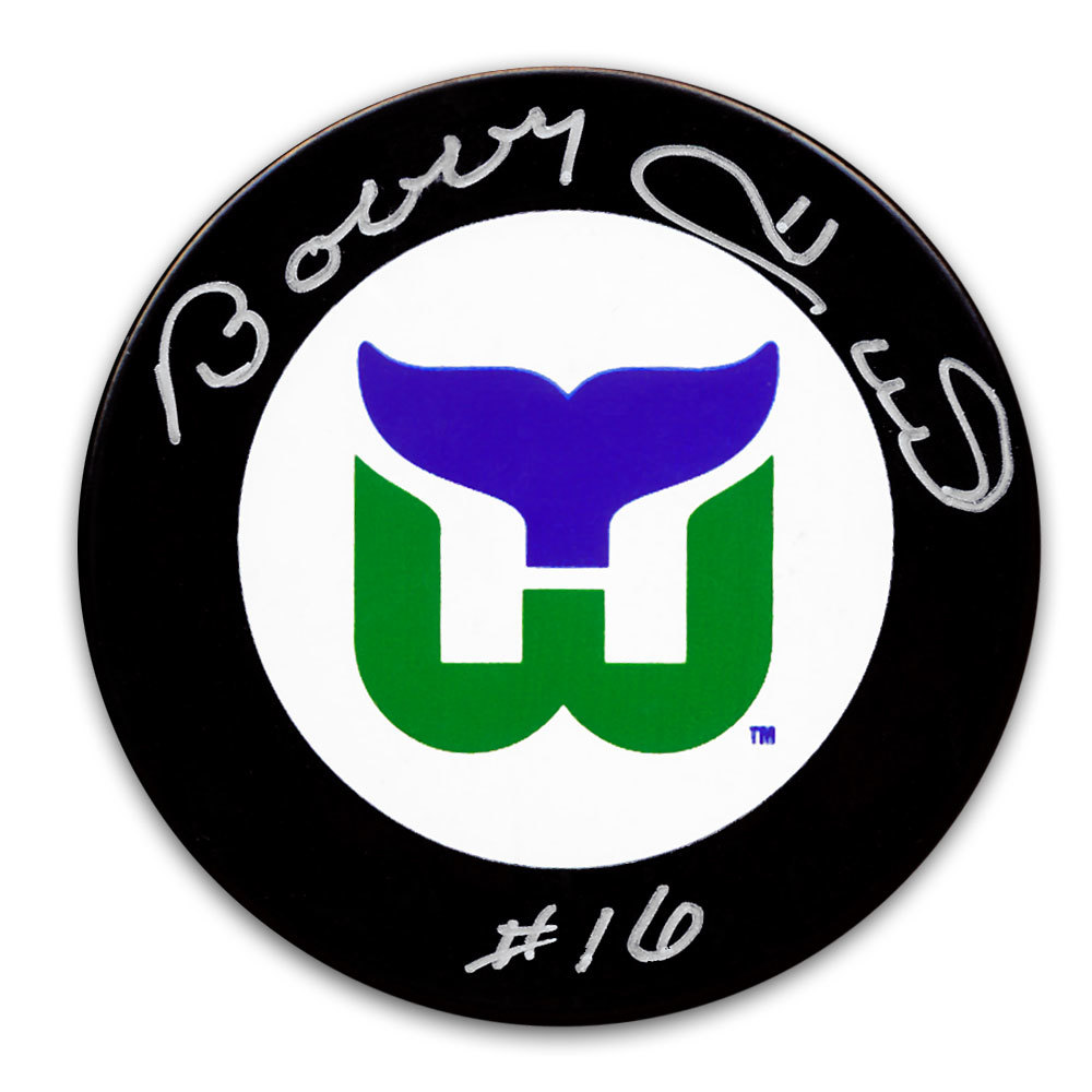 Bobby Hull Hartford Whalers Autographed Puck