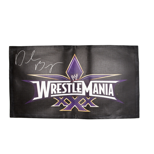 Daniel Bryan SIGNED WrestleMania 30 Logo Banner