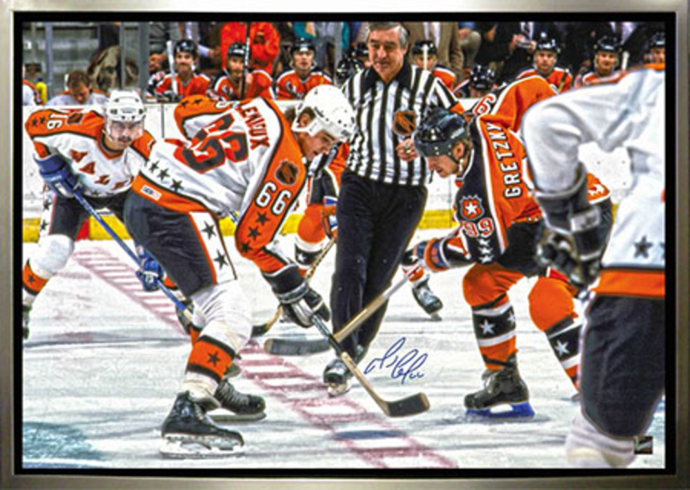 Signed Framed Mario Lemieux Pittsburgh Penguins 24x35