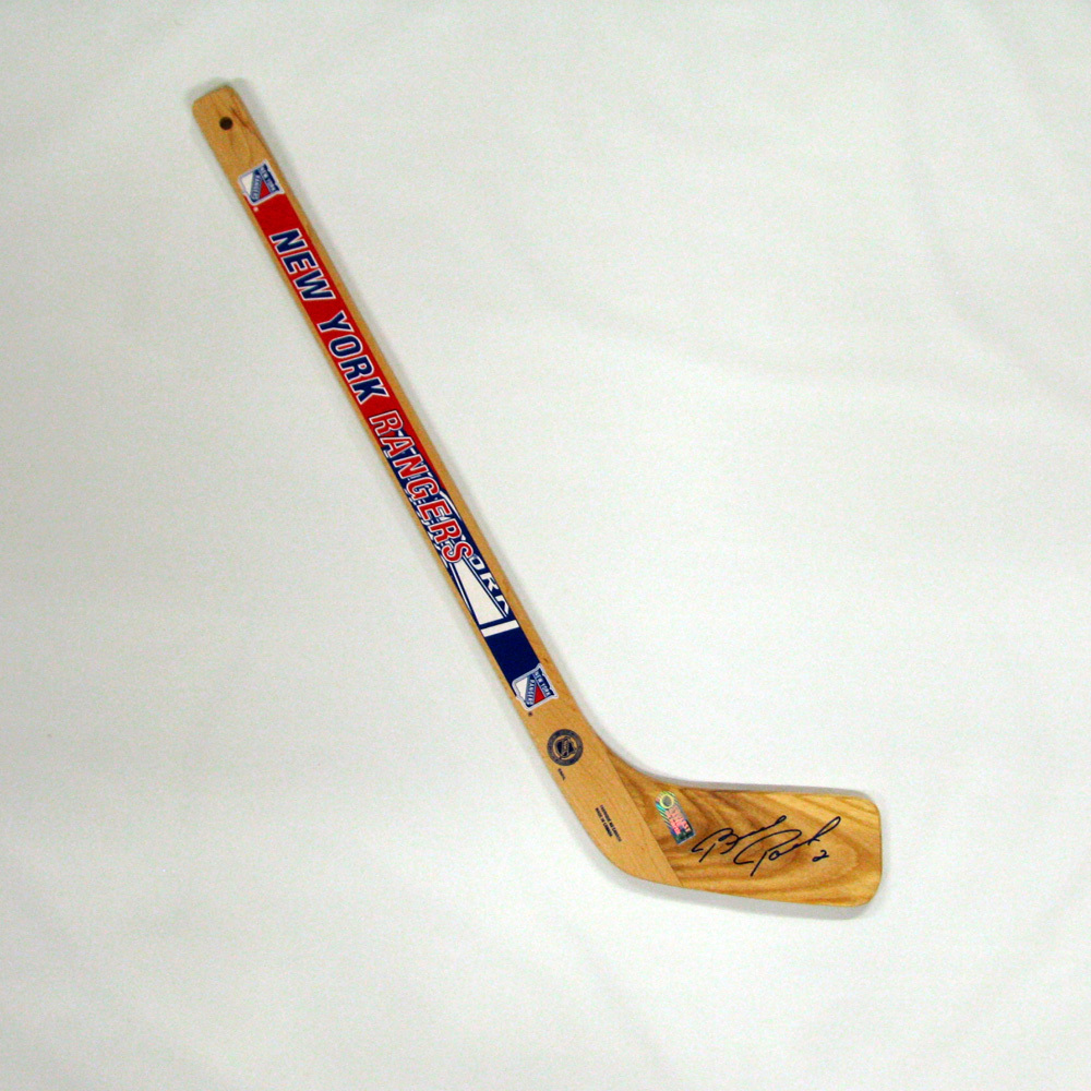 BRAD PARK Signed Mini Stick - New York Rangers