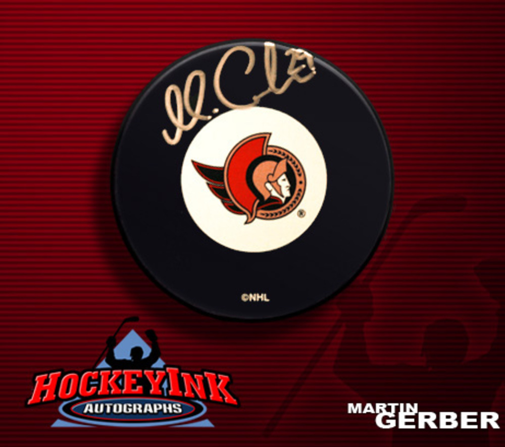 MARTIN GERBER Signed Ottawa Senators Puck