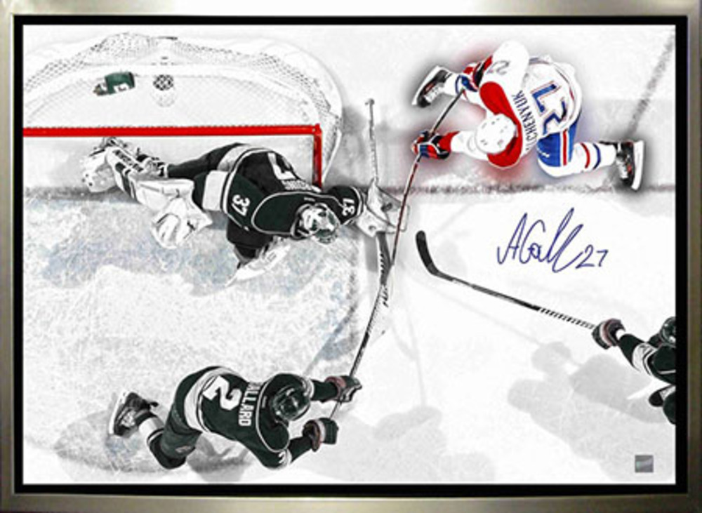 Alex Galchenyuk - Signed & Framed 20x29 Canvas - Montreal Canadiens Scoring