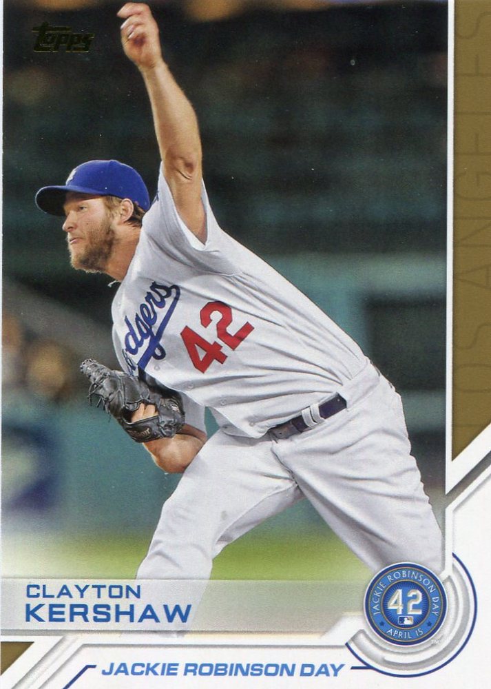 2017 Topps Jackie Robinson Day #JRD26 Clayton Kershaw