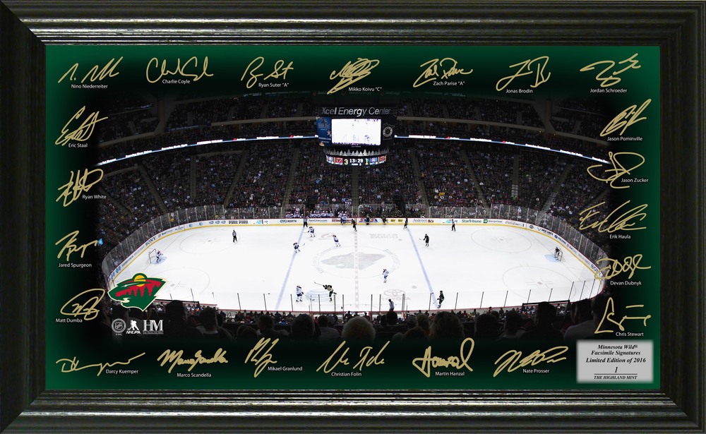 Serial #1 Minnesota Wild Signature Rink