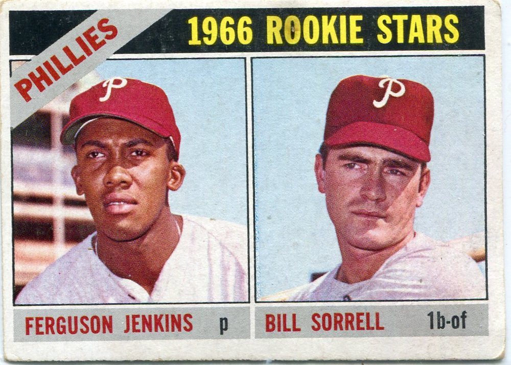 1966 Topps #254 Rookie Stars/Fergie Jenkins Rookie Card/Bill Sorrell RC