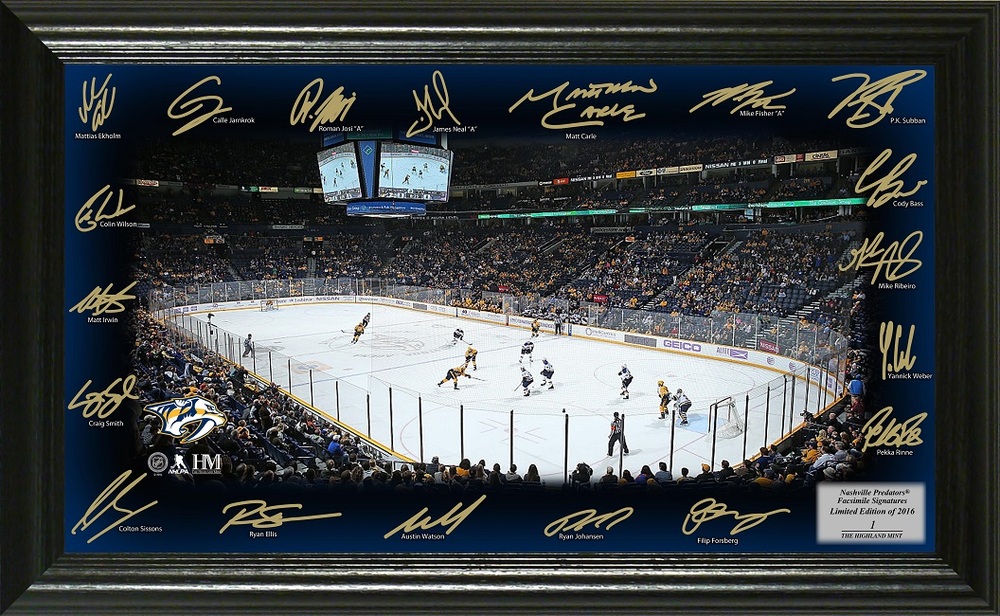 Serial #1 Nashville Predators Signature Rink