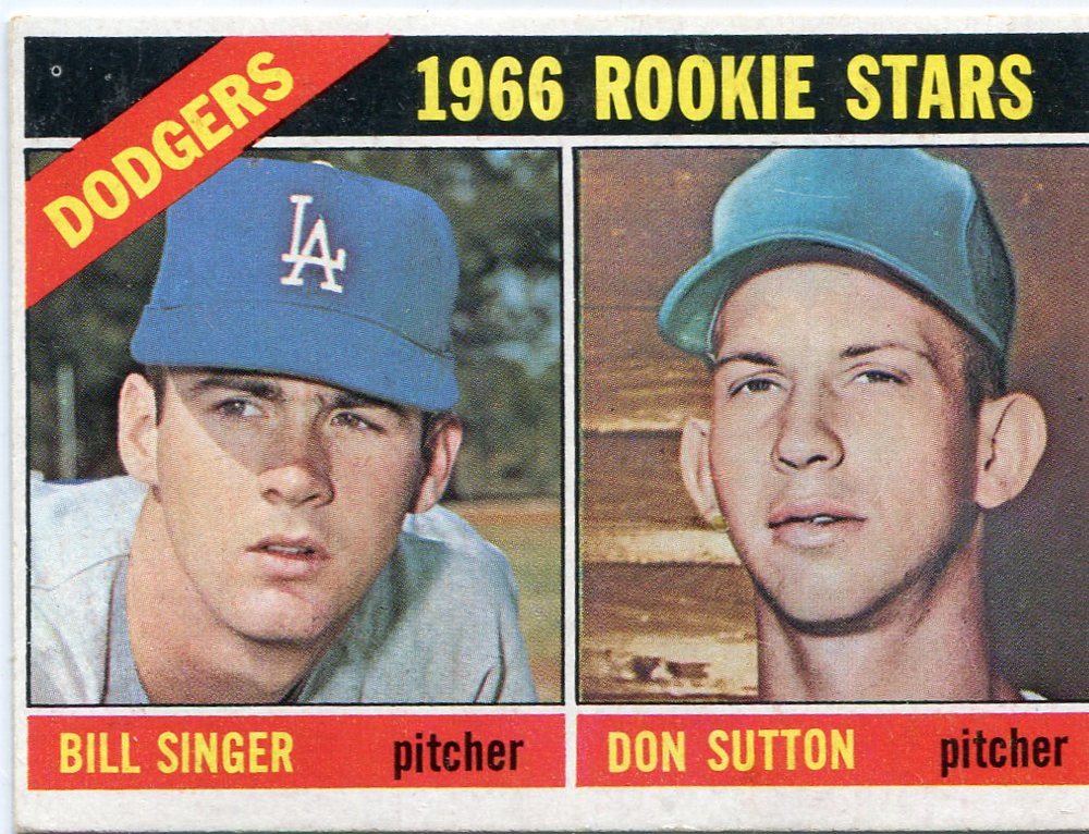 1966 Topps #288 Rookie Stars/Bill Singer RC/Don Sutton Rookie Card