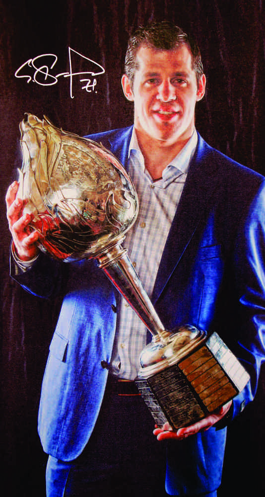 Evgeni Malkin - Signed 14x28 Canvas - Hart Trophy - Pittsburgh Penguins