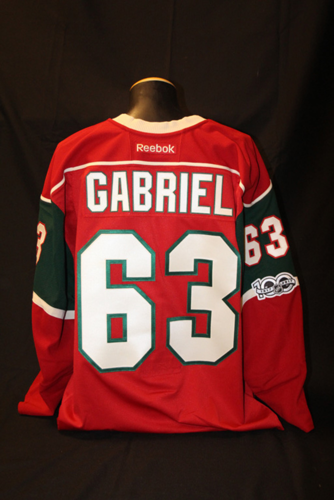 Authentic Red #63 Kurtis Gabriel Jersey