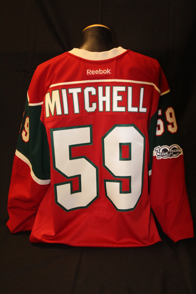 Authentic Red #59 Zack Mitchell Jersey