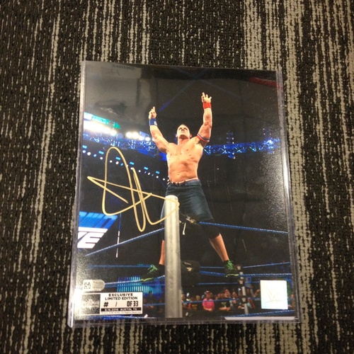 John Cena SIGNED 8 x 10 Limited Edition WrestleMania 33 Photo (#1 of 33)