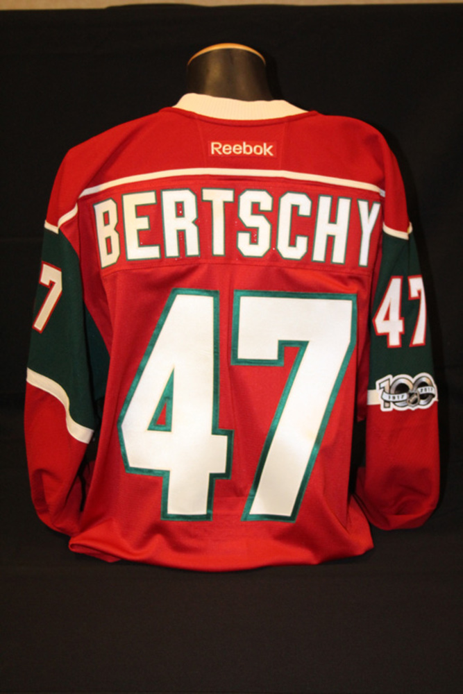 Authen Red #47 Christoph Bertschy Jersey