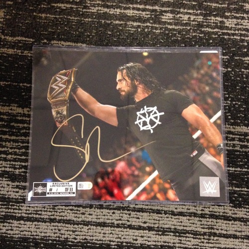 Seth Rollins SIGNED 8 x 10 Limited Edition WrestleMania 33 Photo (#1 of 33)