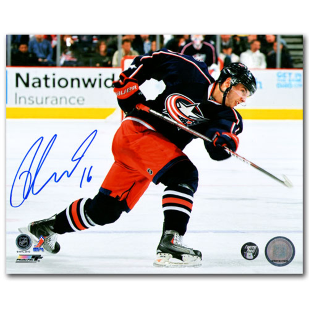 Derick Brassard Autographed Columbus Blue Jackets 8X10 Photo (New York Rangers)