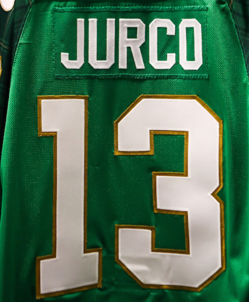 #13 - Tomas Jurco Autographed Authentic St. Patrick's Day Jersey