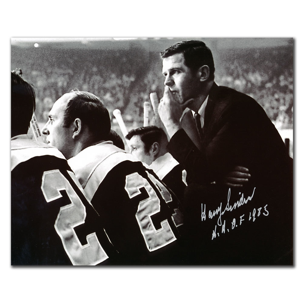 Harry Sinden Boston Bruins HOF Autographed 8x10