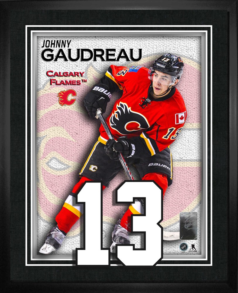 Johnny Gaudreau - Numbers Frame Calgary Flames