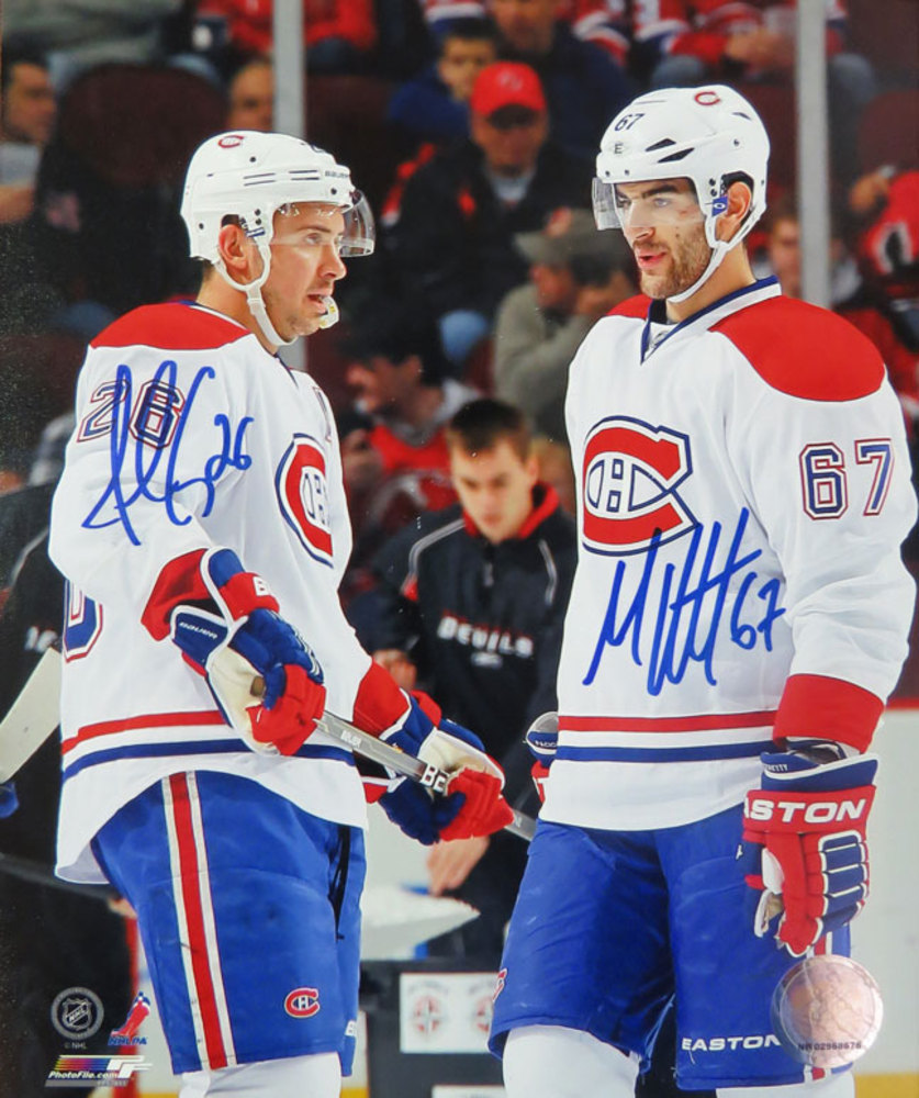 Max Pacioretty Josh Gorges signed 8x10