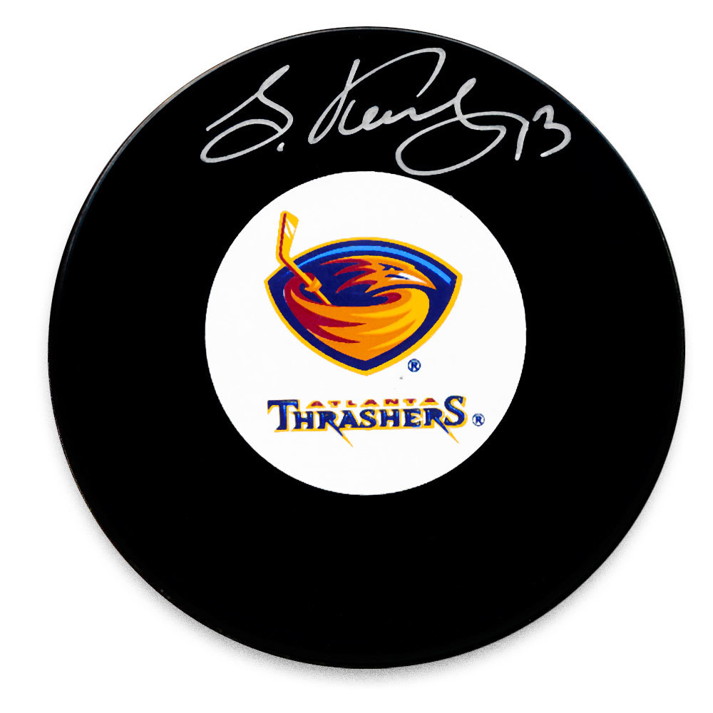 Slava Kozlov Atlanta Thrashers Autographed Puck