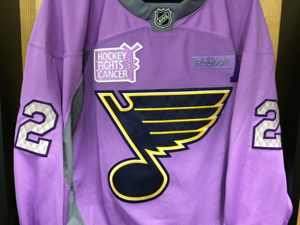 Kevin Shattenkirk Hockey Fights Cancer Jersey St. Louis Blues NHL