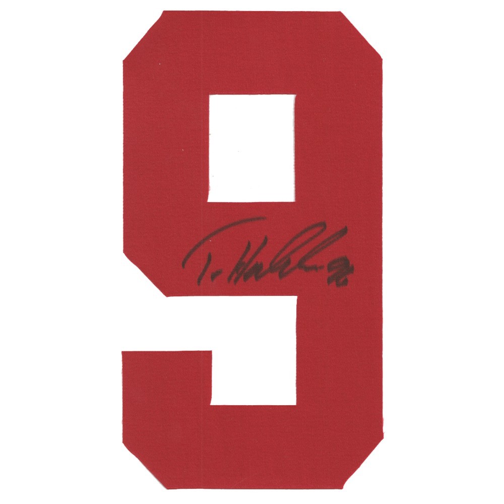 Tomas Holmstrom Autographed Detroit Red Wings Twill Jersey Number