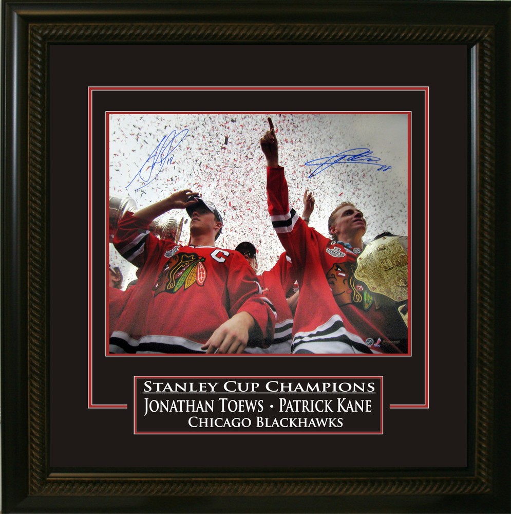 2010 Stanley Cup Patrick Kane and Jonathan Toews Dual-Signed 16