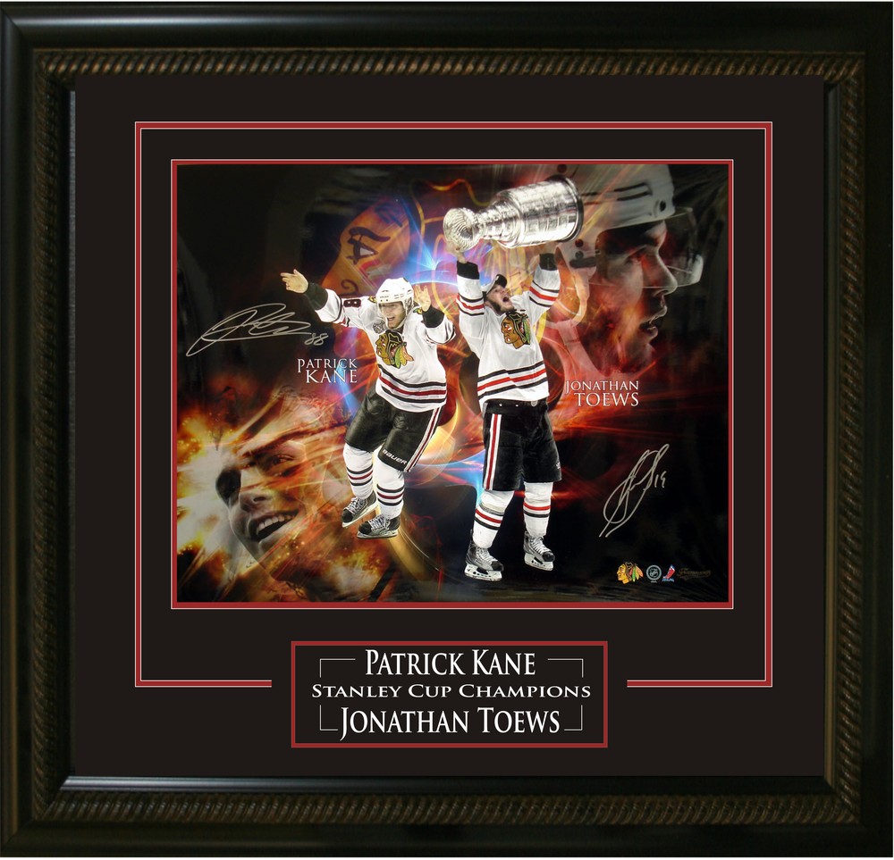 2010 Stanley Cup Kane & Toews Dual Signed 16