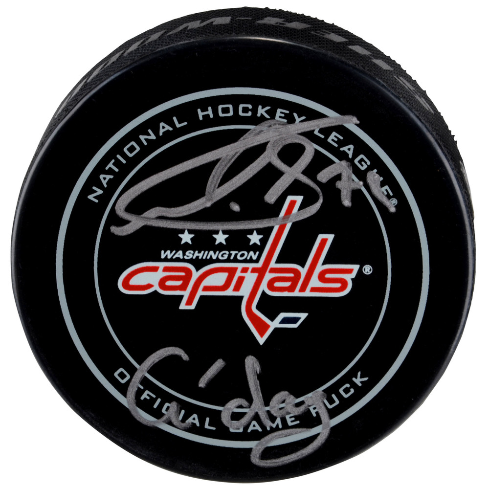 Nathan Walker Washington Capitals Autographed Official Game Puck with G'Day Inscription