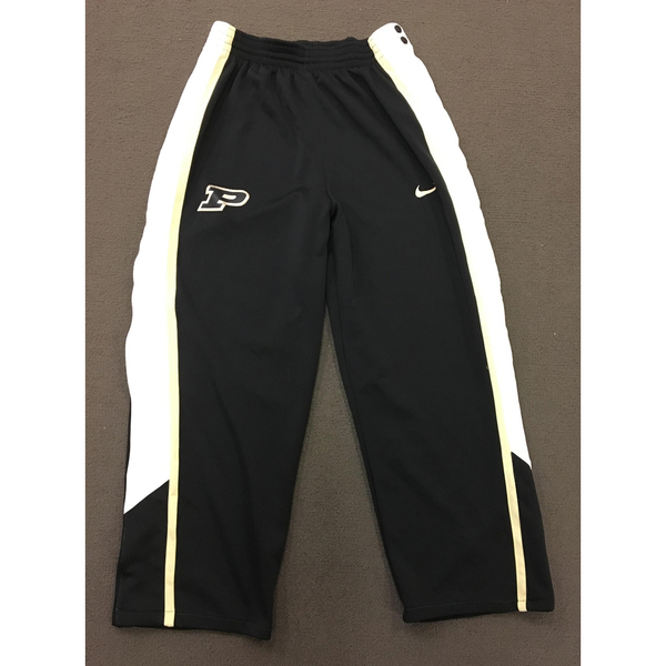 black nike pants with white stripe