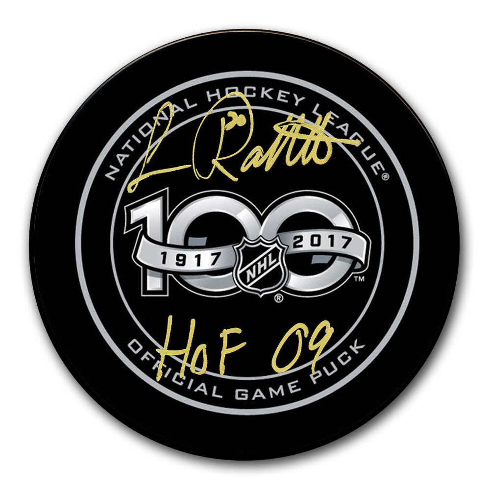 Luc Robitaille 1984 NHL Draft Day 171st Pick Autographed Puck Los Angeles Kings