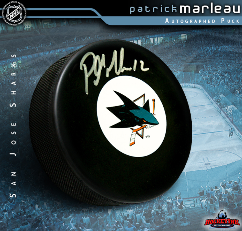 PATRICK MARLEAU Signed San Jose Sharks Puck
