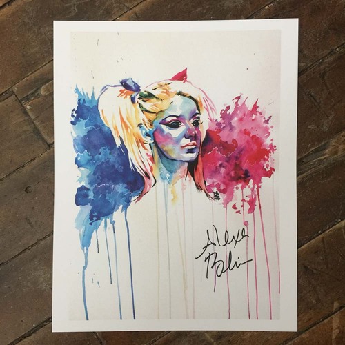 Alexa Bliss SIGNED 11 x 14 Rob Schamberger Print