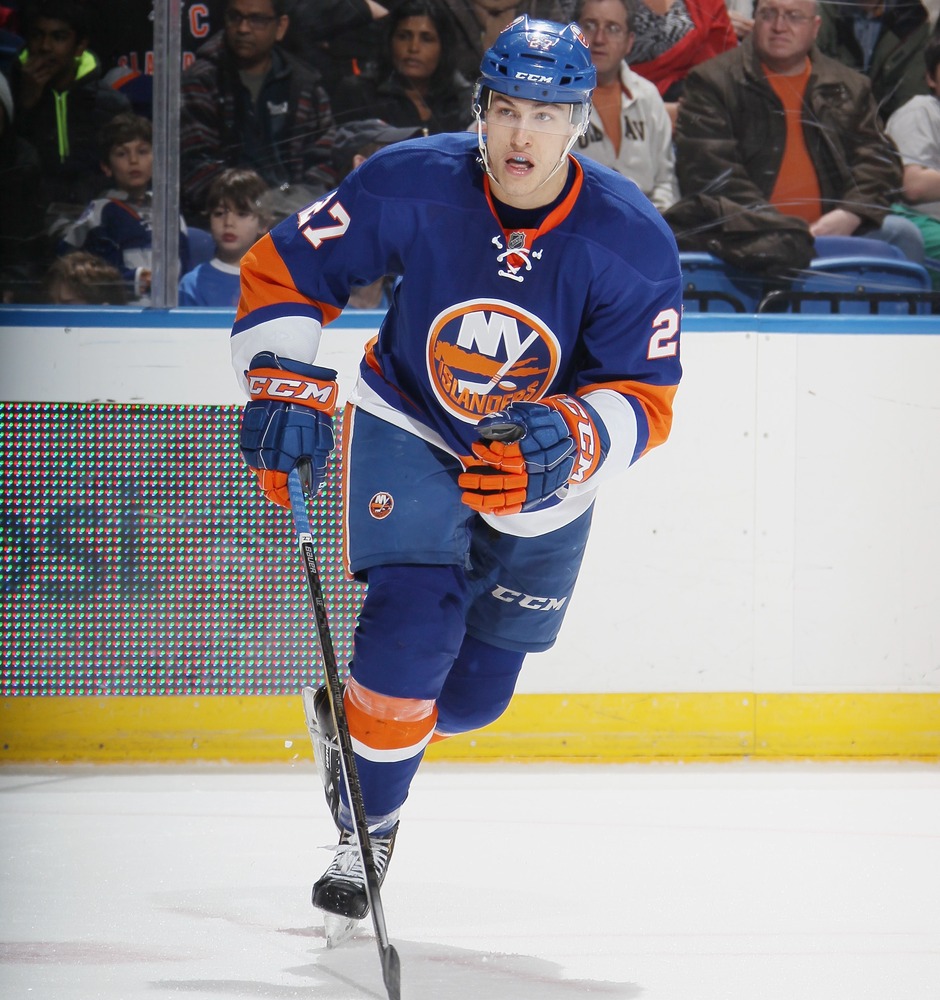 Jersey off the Back of Anders Lee - New York Islanders