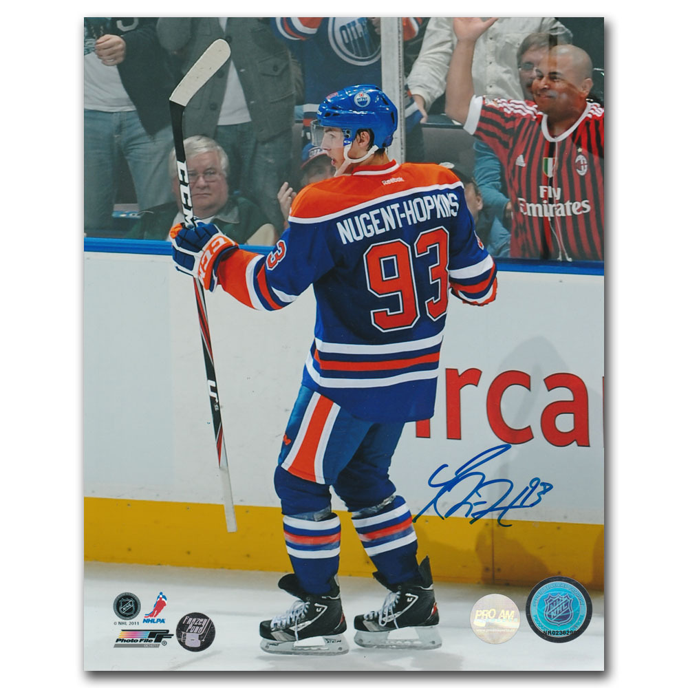Ryan Nugent-Hopkins Autographed Edmonton Oilers 8X10 Photo