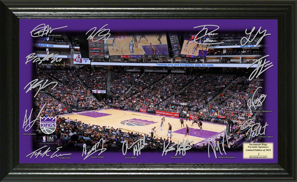 Serial #1! Sacramento Kings Signature Court