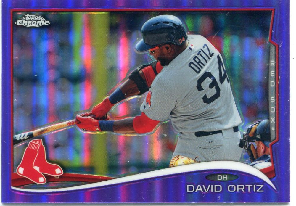 2014 Topps Chrome Purple Refractors #201 David Ortiz