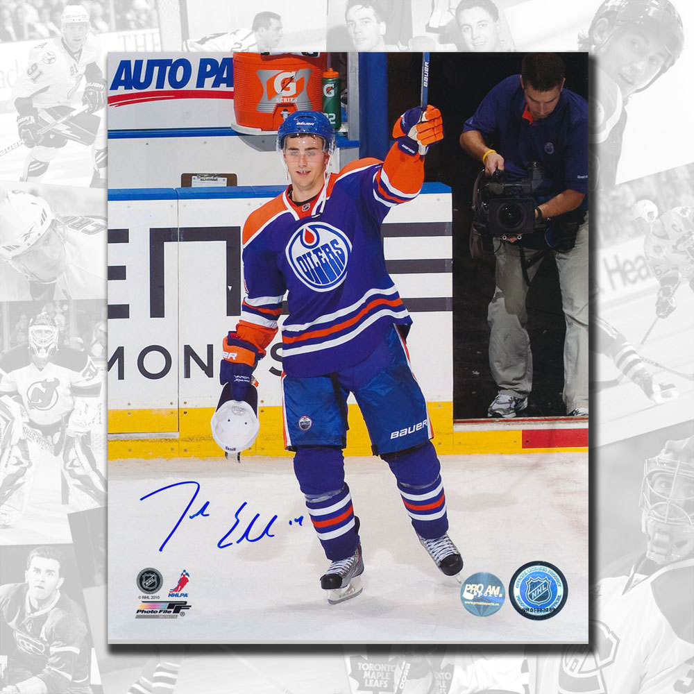 Jordan Eberle Edmonton Oilers 1st Star Autographed 8x10