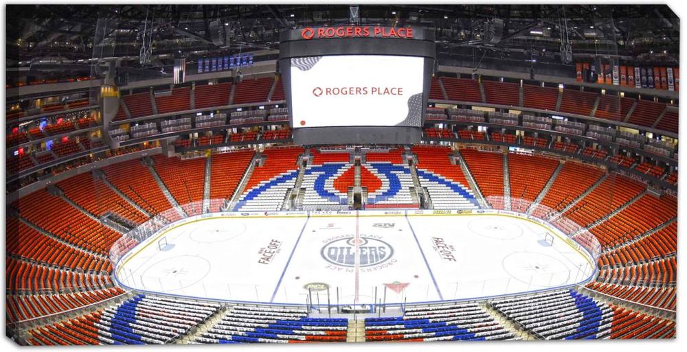 First Game at Rogers Place 7x14 Canvas