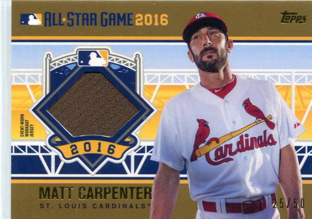 2016 Topps Update All-Star Stitches Gold #ASTITMC Matt Carpenter