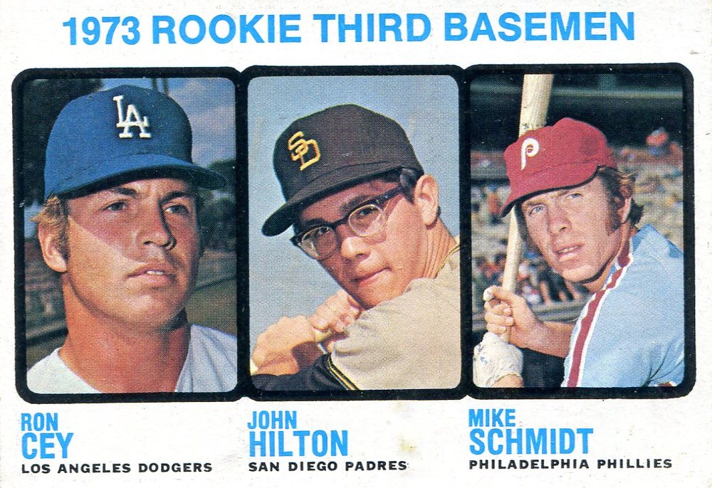 1973 Topps #615 Rookie 3B/Ron Cey/John Hilton/Mike Schmidt Rookie card