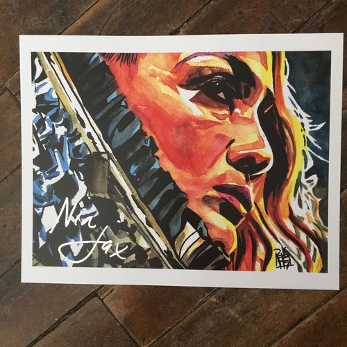Nia Jax SIGNED 11 x 14 Rob Schamberger Print