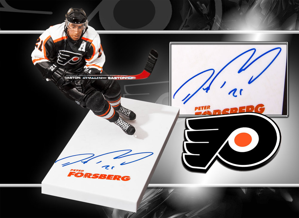 Peter Forsberg Philadelphia Flyers Autographed McFarlane Figurine