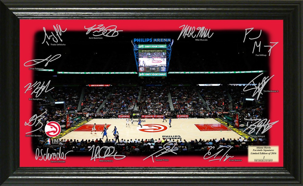 Serial #1! Atlanta Hawks Signature Court