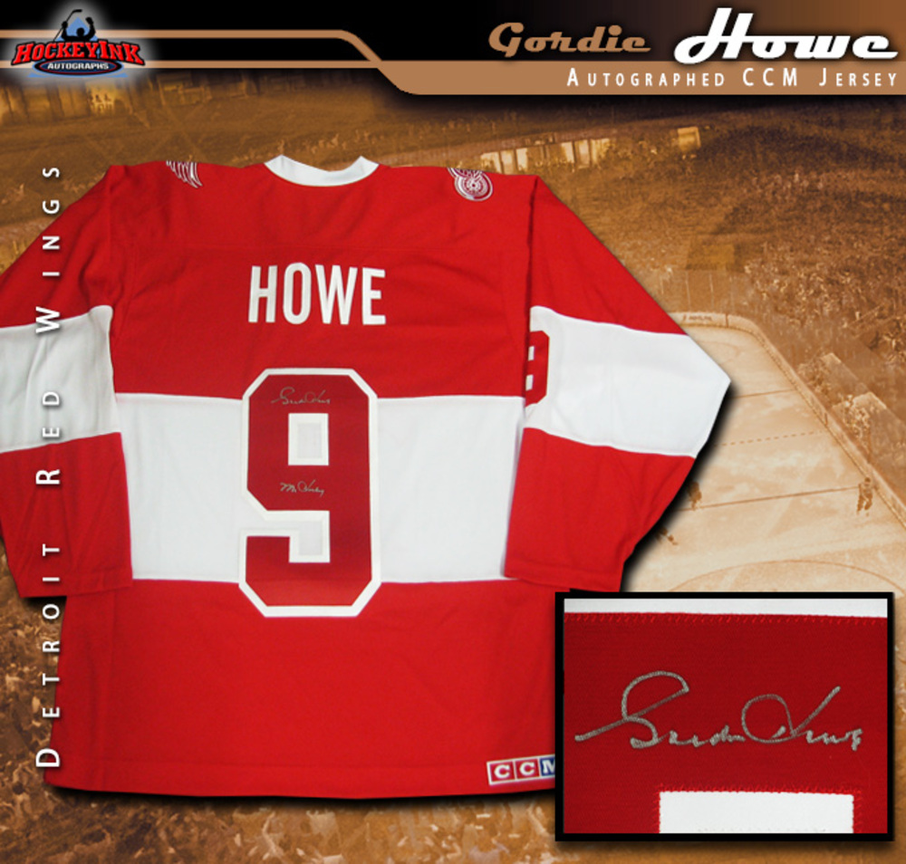 GORDIE HOWE Signed Detroit Red Wings 2014 NHL Winter Classic Alumni Game Jersey