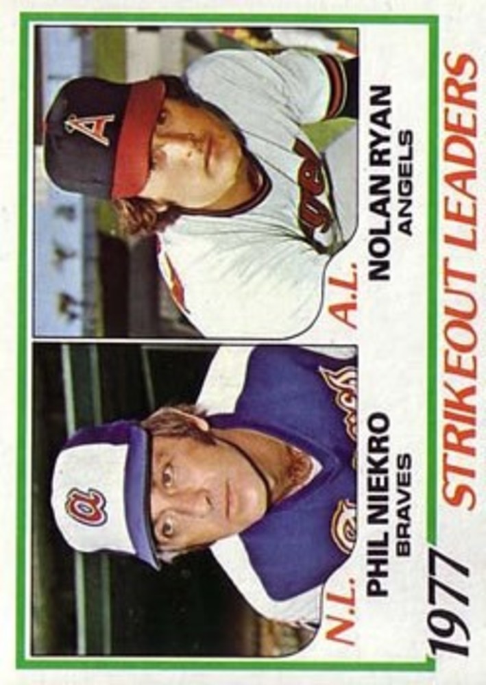 1978 Topps #206 Strikeout Leaders DP/Phil Niekro/Nolan Ryan